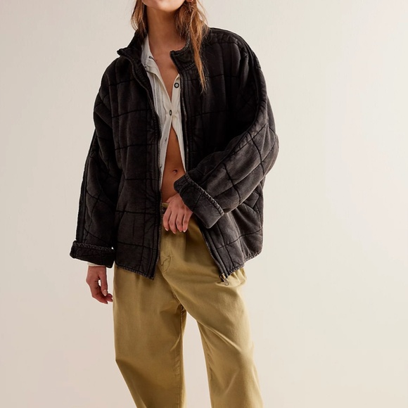 Free People Dolman Quilted knit Jacket - Picture 1 of 8